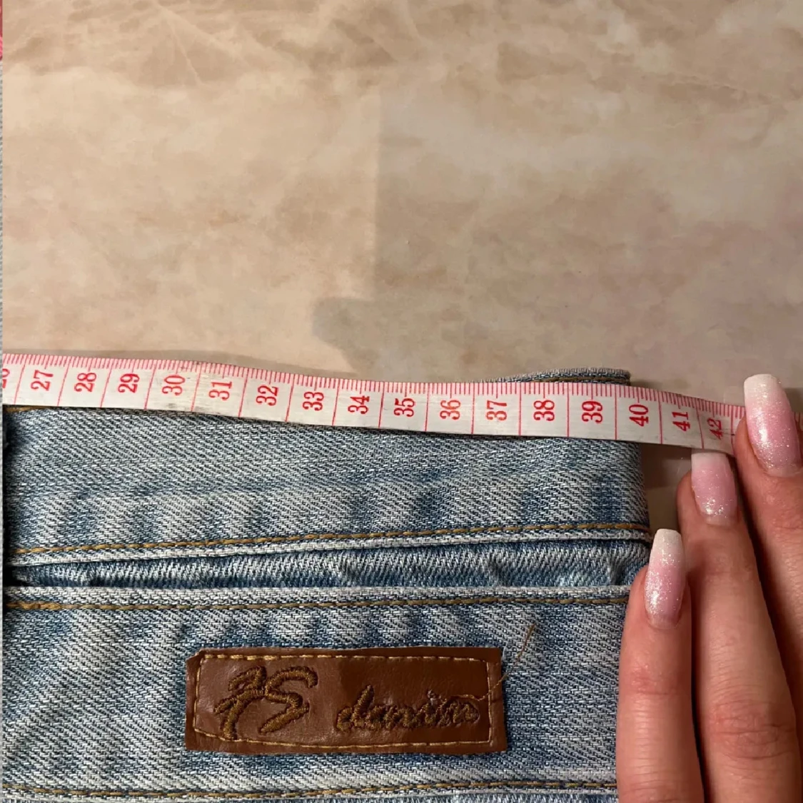 Ljusblå bootcut jeans från Fishbone - 92