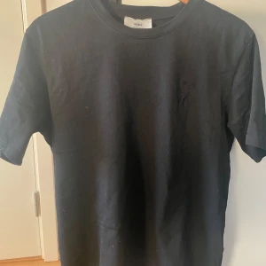 Ami t shirt  - Väldigt snygg ami Paris t shirt i topp skick👏ny pris på dessa ligger på ungefär 1500 svenska kroner. För fler frågor, evt bilder  är det bara att höra av sig såklart😁 mått: 61 cm längd, 50 cm pit to pit💫