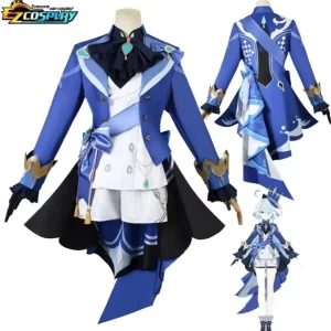 Furina cosplay - Säljer min furina cosplay 🫶 endast använd 1 gång hemma och i bra skick. Peruken kan följa med också för 50kr (ostylad men crimped). Skriv privat för fler bilder:) priset kan diskuteras💕