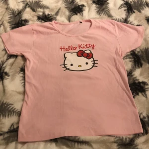 Rosa Hello Kitty t-shirt - Söt rosa t-shirt med Hello Kitty tryck. Pris kan diskuteras💕 