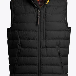 Svart dunväst parajumper - Snygg svart dunväst med dragkedja. Perfekt för kyliga dagar och enkel att matcha med andra plagg. Västen har en stilren design.    Har ett litet hål i bröst fickan men går att använda.                        // går att förhandla om pris  med tanke på hålet 