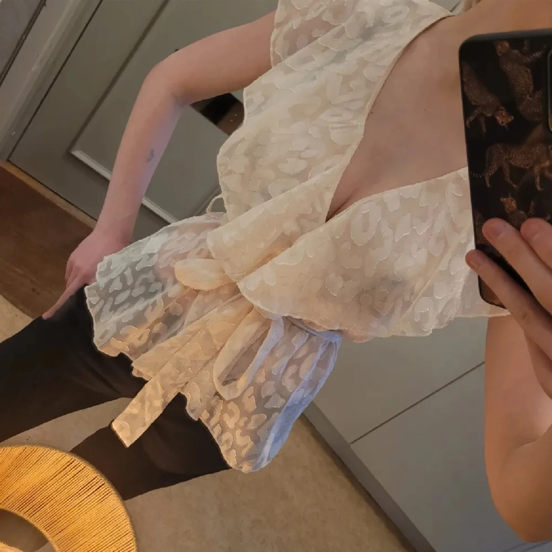 Trendig leopard blus - 1