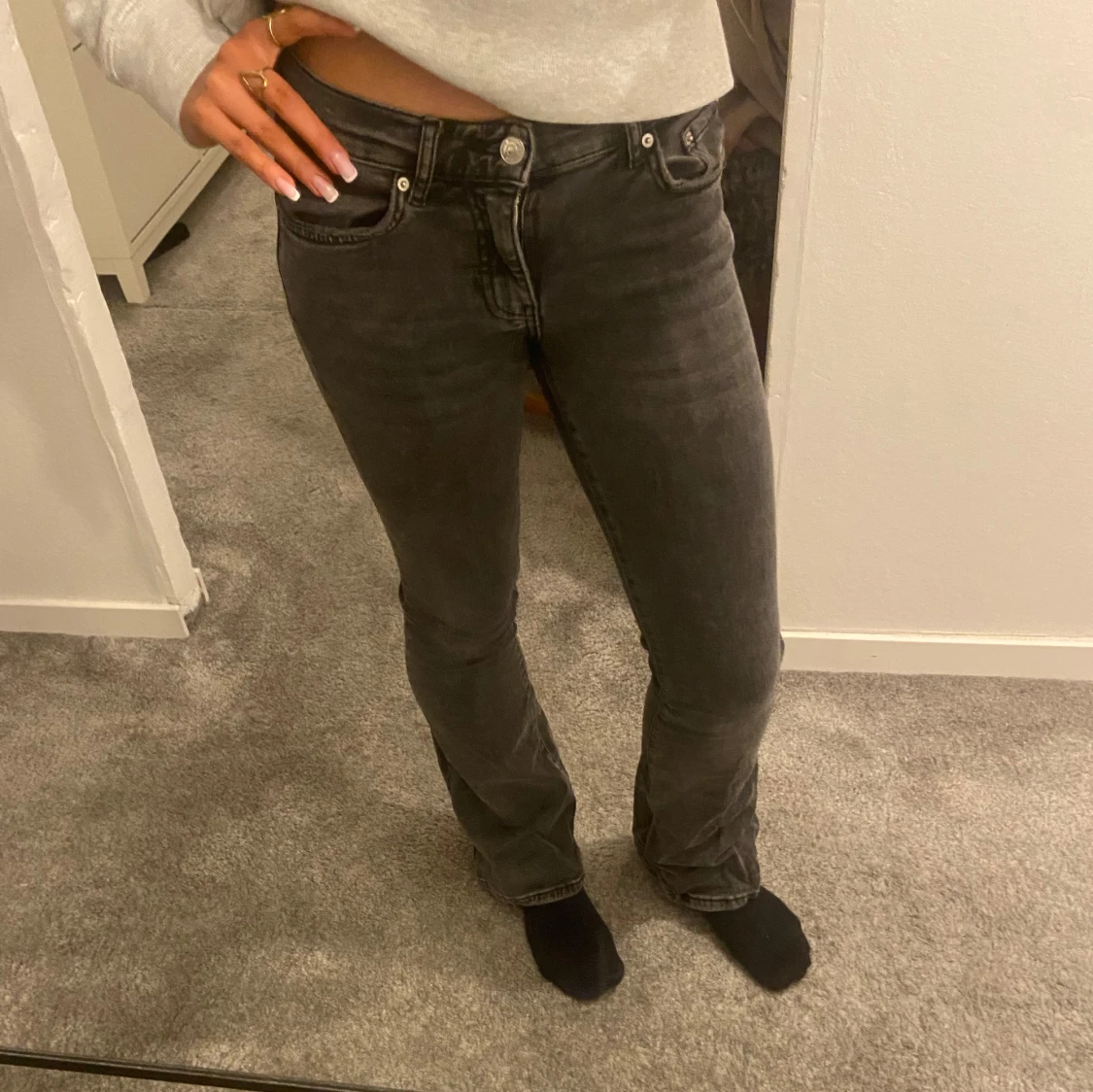 Grå jeans Bootcut 