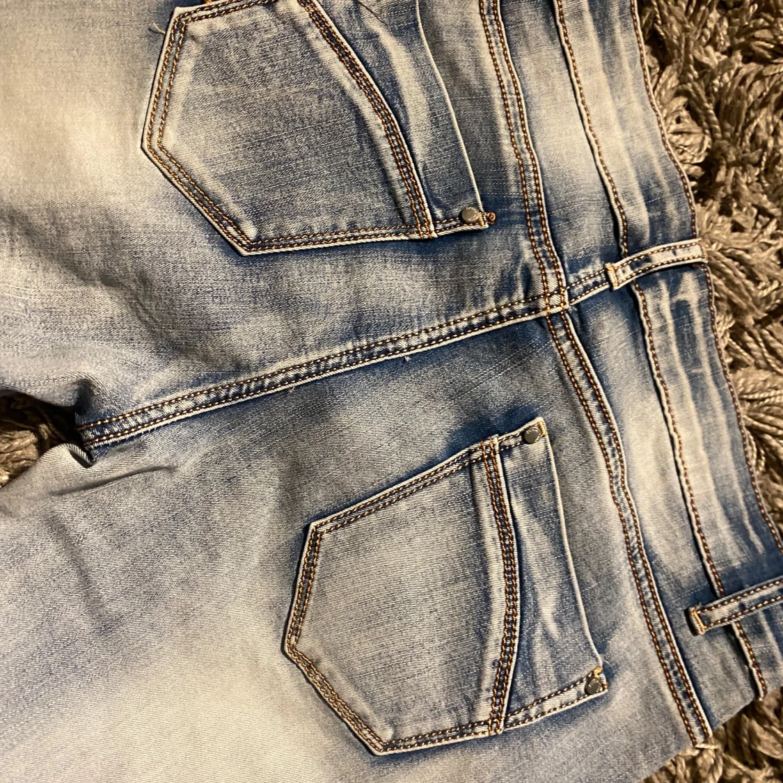 Blå bootcut jeans - 93