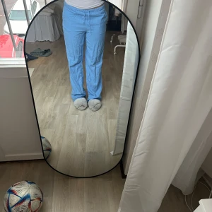 Blå linnebyxor 💞 - Blå linnebyxor från bikbok💞