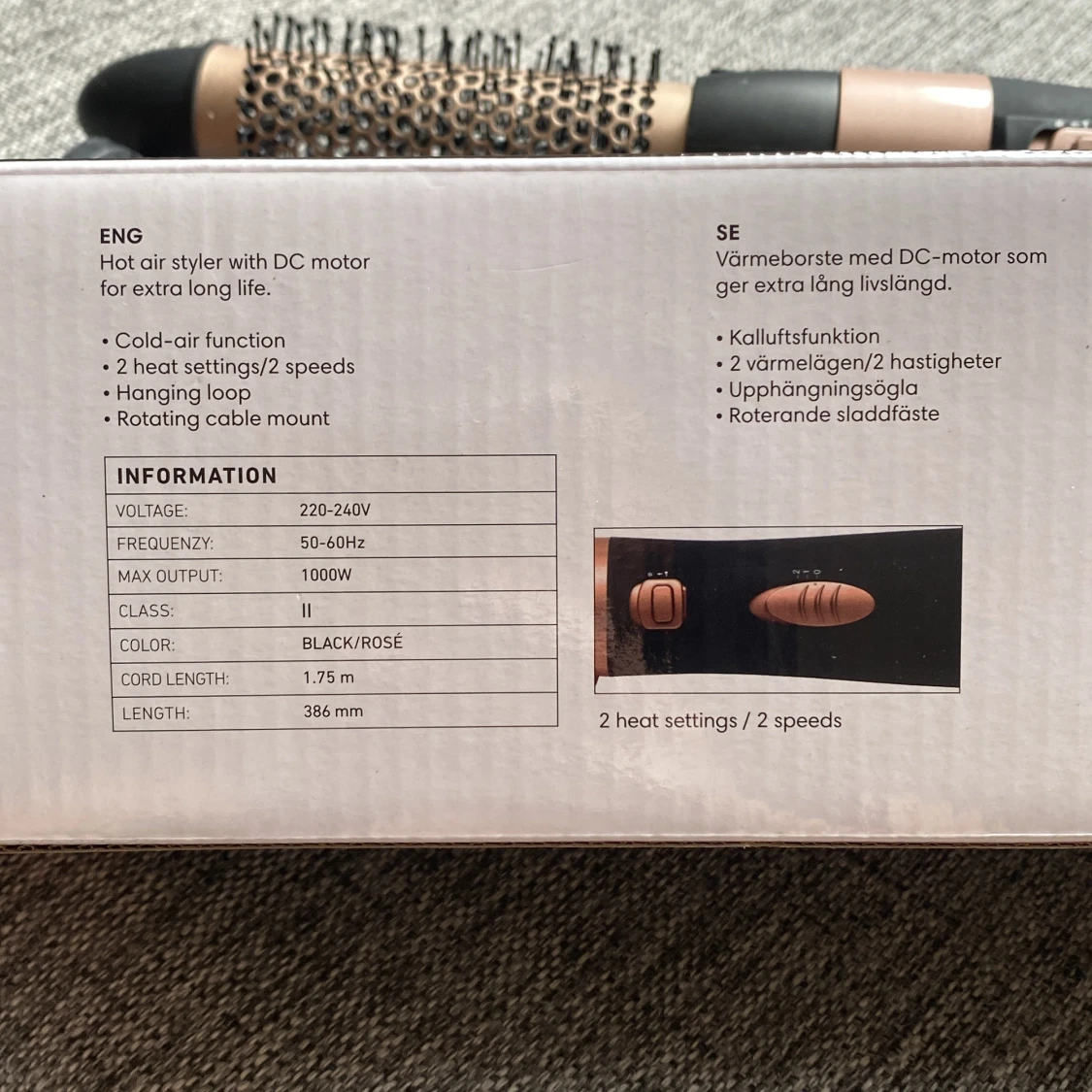 Varmluftsborste - 90