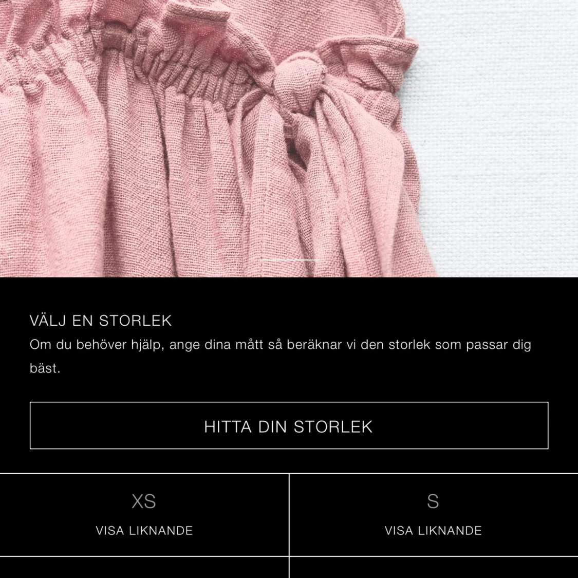 Slutsåld rosa topp med knytning från Zara - 3