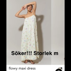 Blommig klänning  - Söker denna klänning i storlek M. Hör gärna av er om ni säljer 😇