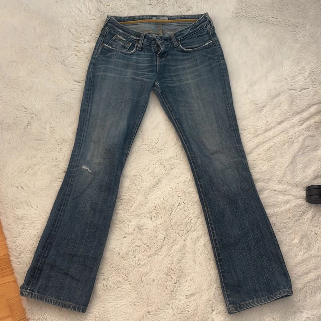 Blå bootcut jeans - 2