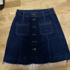 jeanskjol - jättefin 60/70 tals jeanskjol!