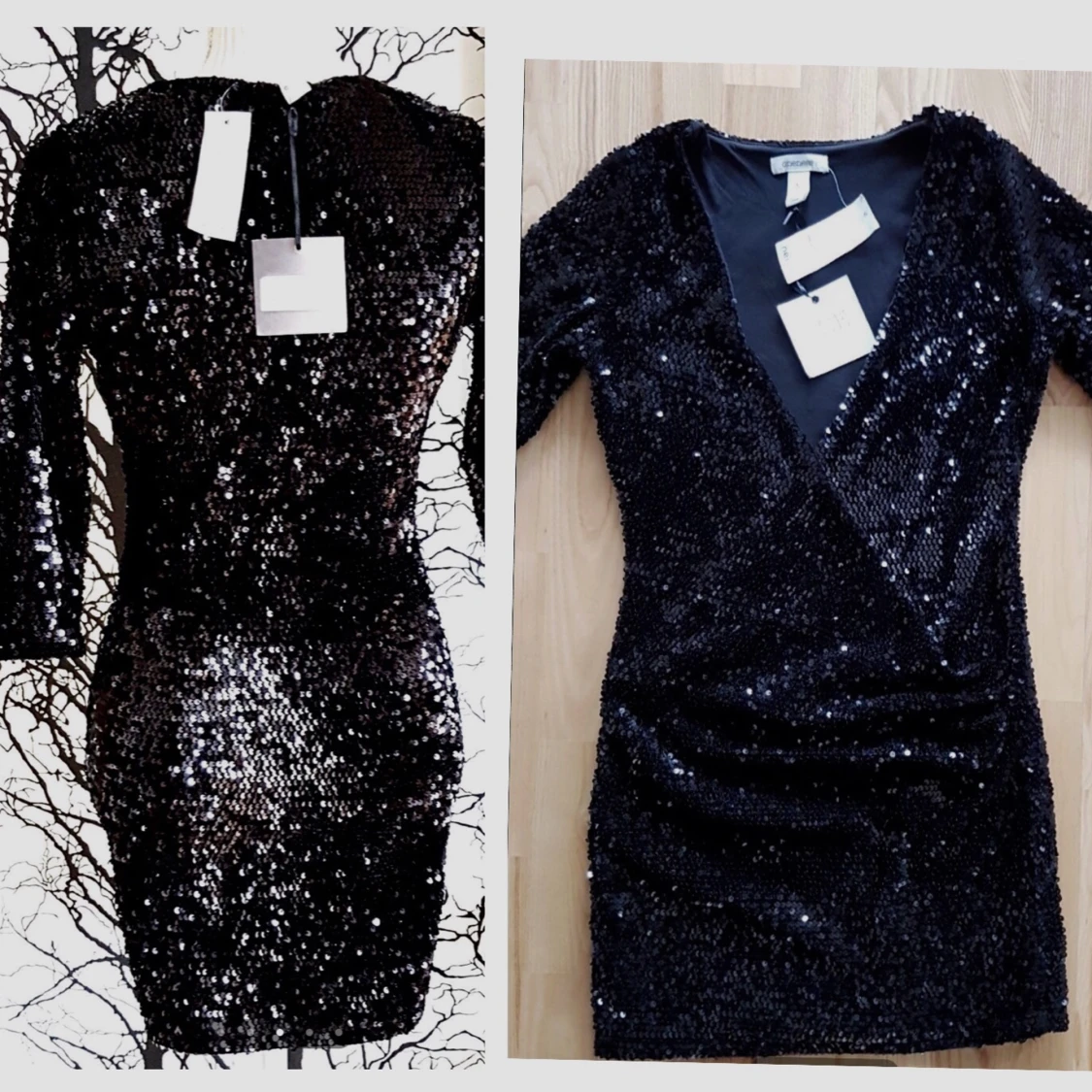 Paljettklänning, ny! NLY Stl S  - 91