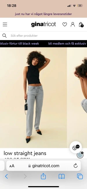 Jeans - Säljer dessa slutsålda grå jeansen från ginatricot!🥰