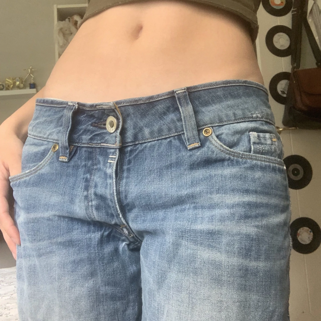 Lågmidjade jeans