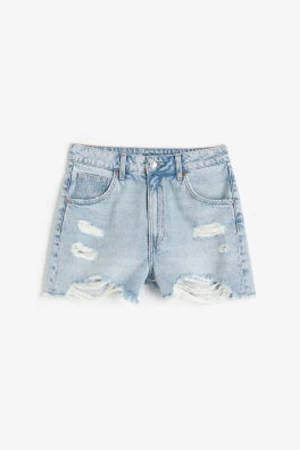 Blå jeansshorts  - Blåa jeansshorts med hög midja från H&M, bra skick!💙