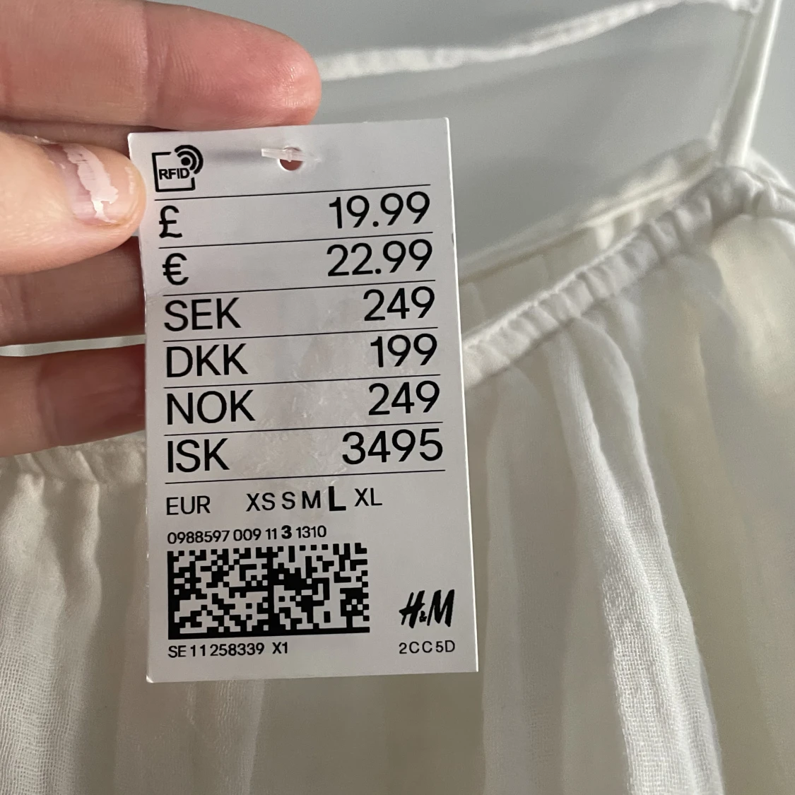 Vit sommarklänning - 90