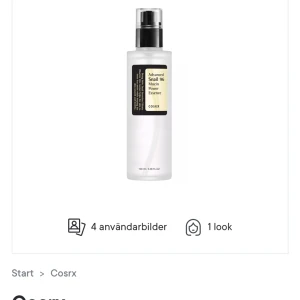 Advanced Snail 96 Mucin Power Essence 100 ml - Nypris var 275 kr. Jag säljer denna nu för 150 kr. Jag har använt den ca 3-4 gånger men fick en allergisk reaktion. Jag har väldigt känslig hy så därför tror jag inte att den passade mig. Hör av dig om du är intresserad! 