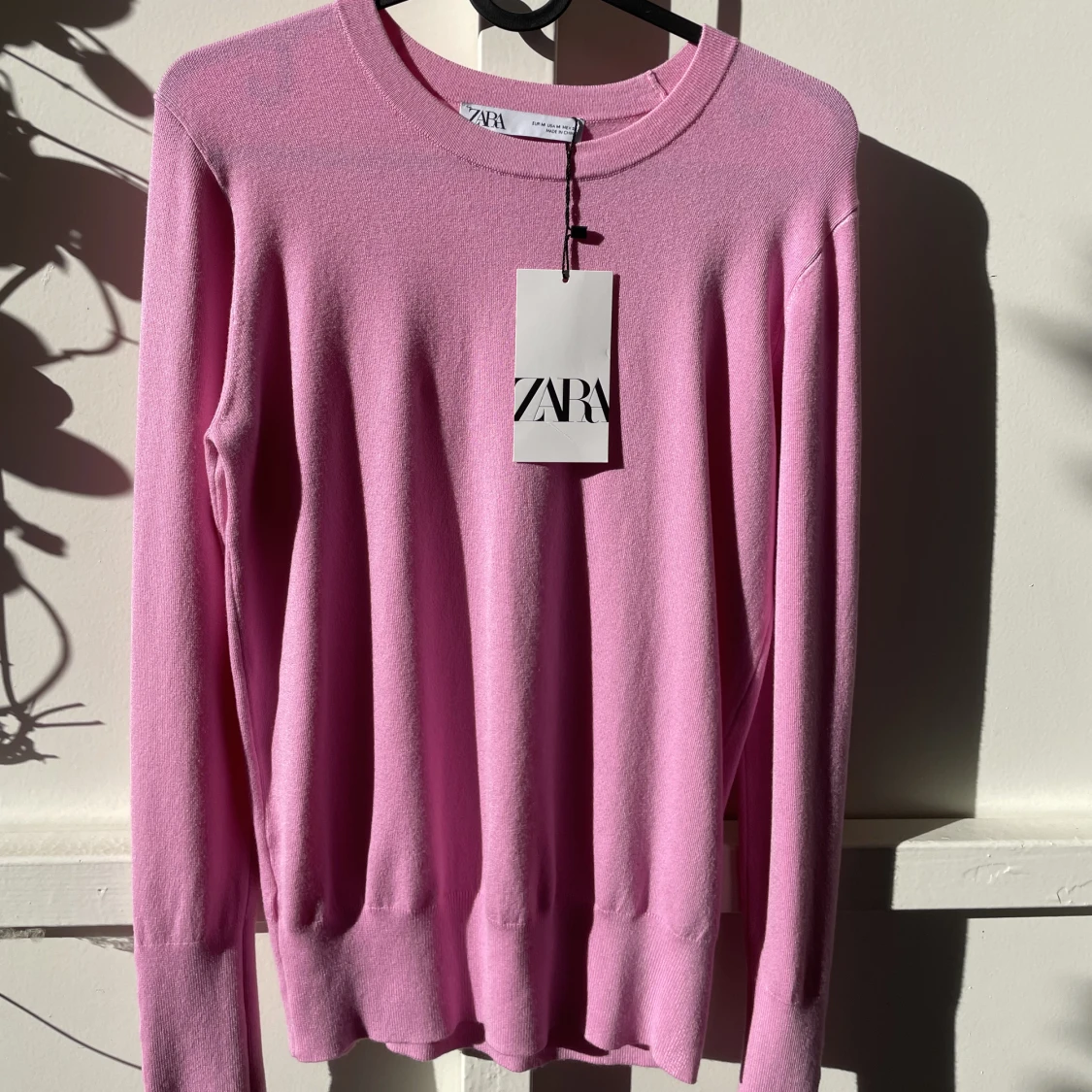 Rosa långärmad tröja från zara