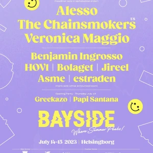 Bayside biljett - Jag säljer min 2-dagars biljett till bayside 14-15 juli i Helsingborg då jag nu ska utomlands och inte kan åka.