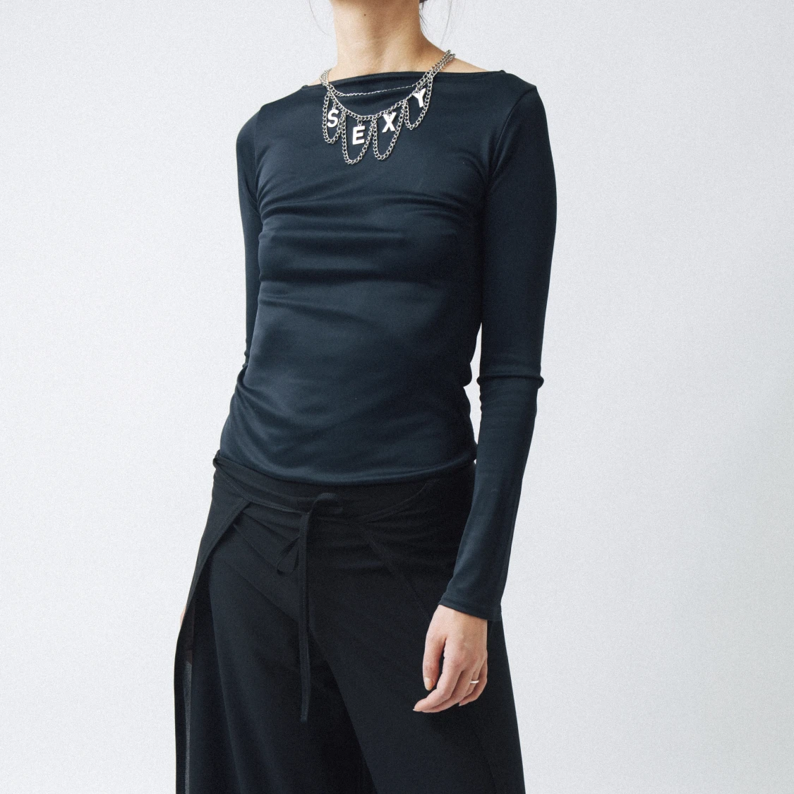 Boatneck longsleeve / båtringad top - 90