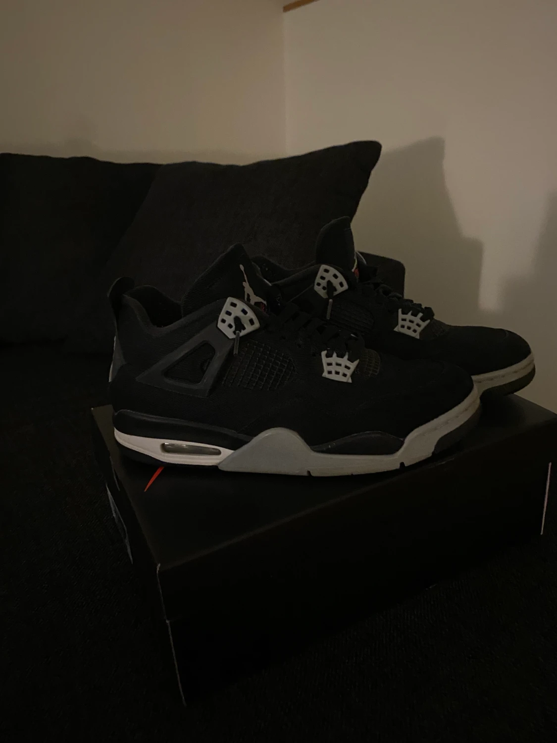 Jordan 4 black canvas