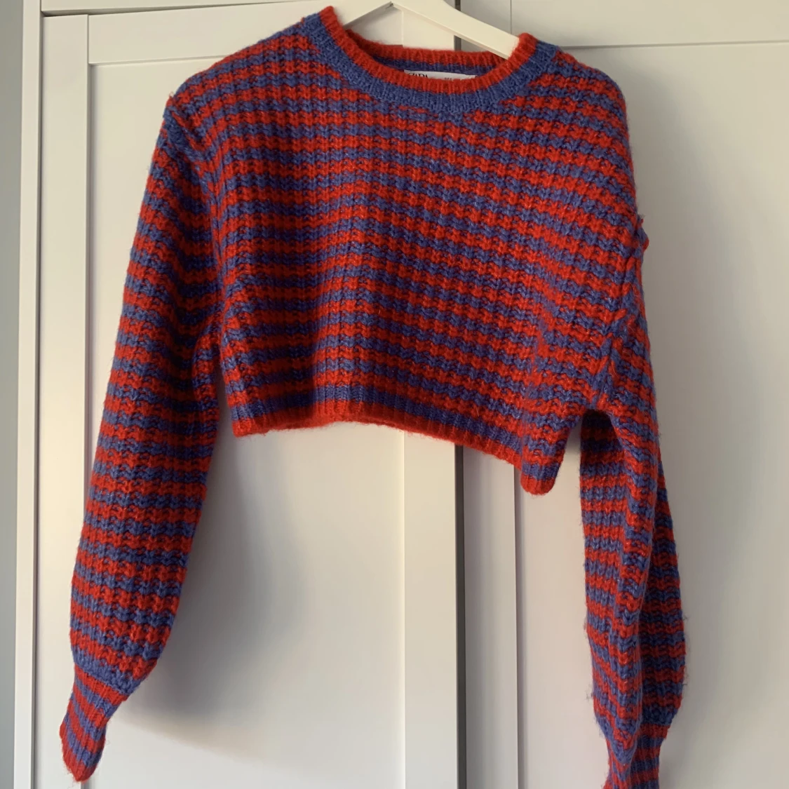Stickad randig tröja - 91