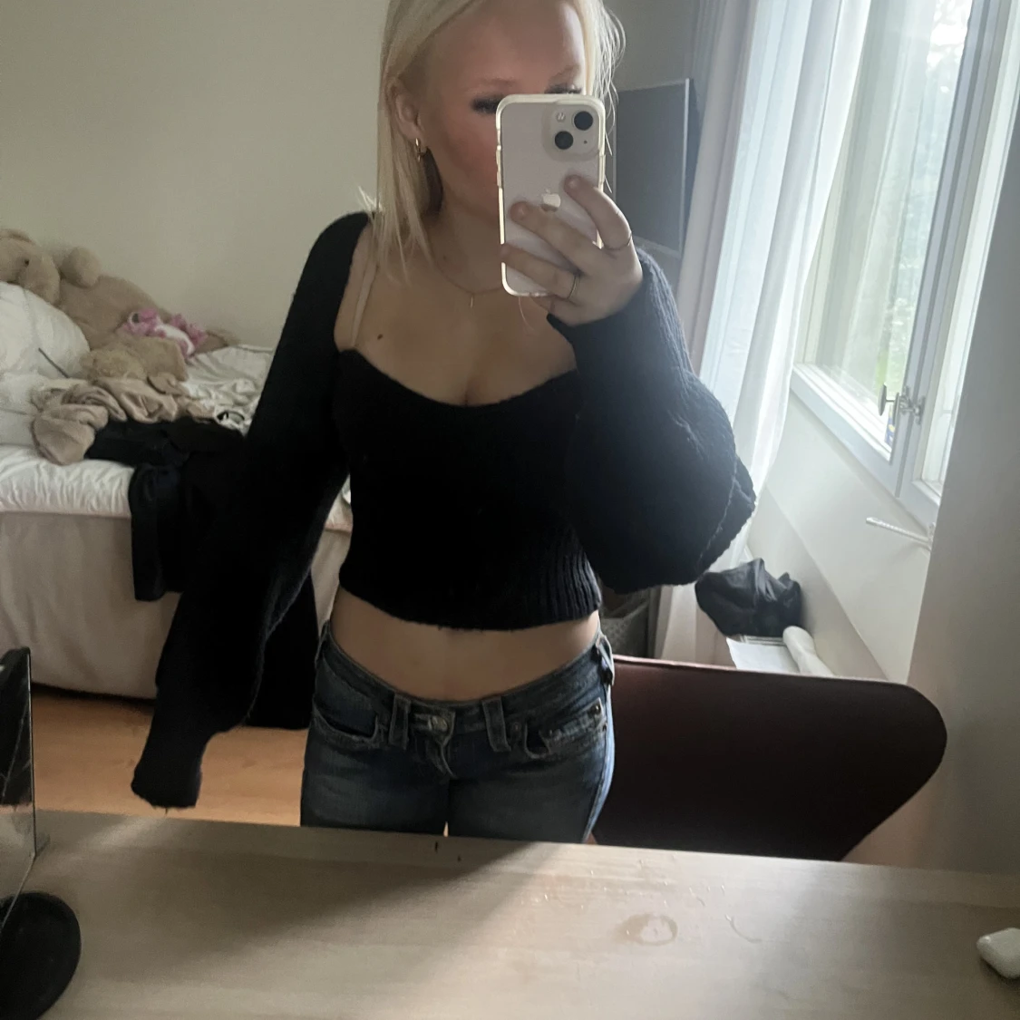 svart linne med kofta