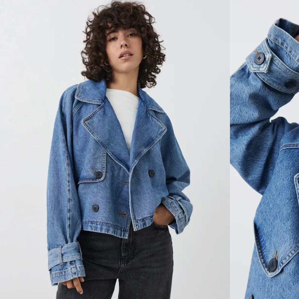 Säljer denna otroligt fina jeans jackan från ginatricot. Helt slutsåld i S. Säljer pga att den var lite stor på mig. KOM PRIVAT FÖR FLER BILDER. Jackor.