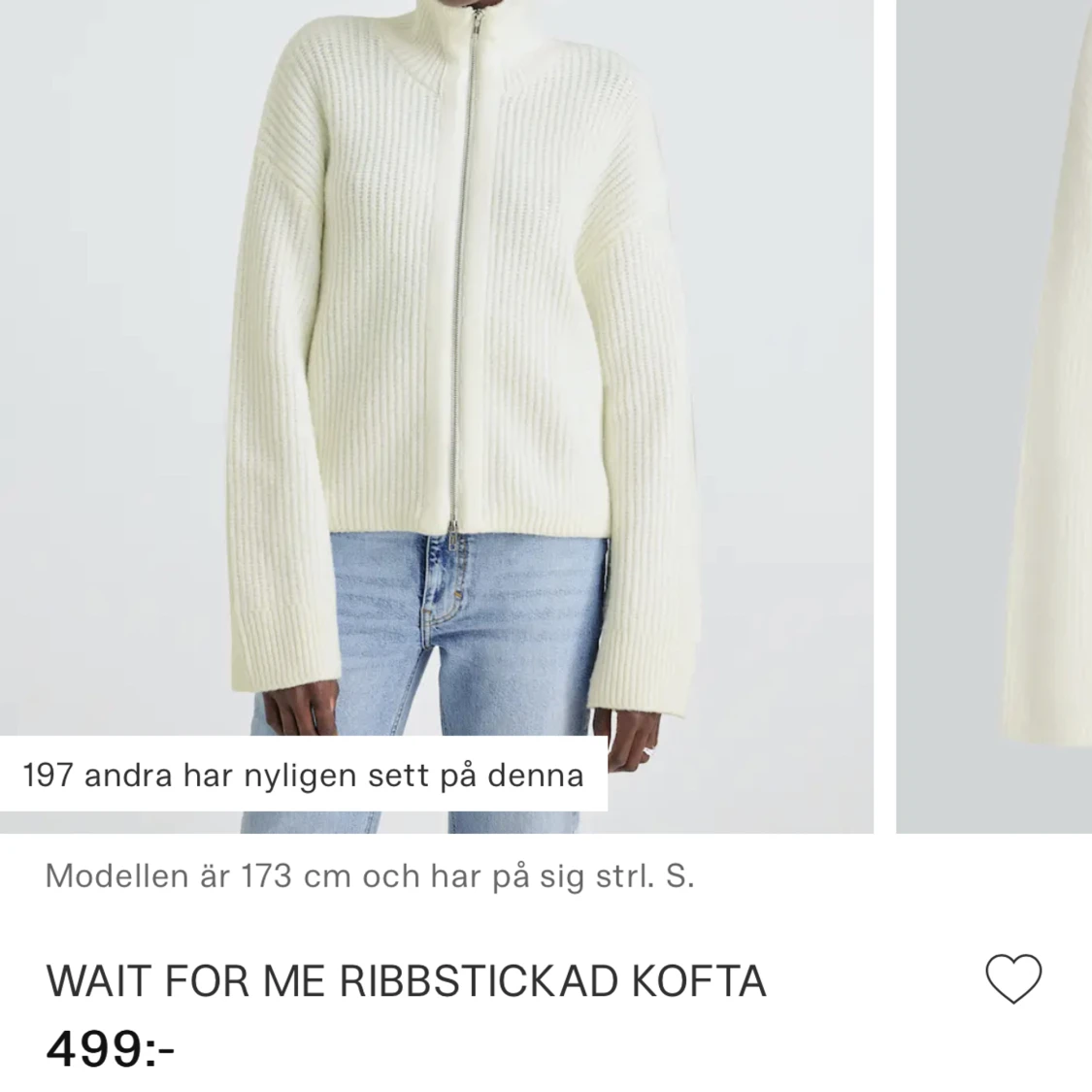 Stickad kofta - 90