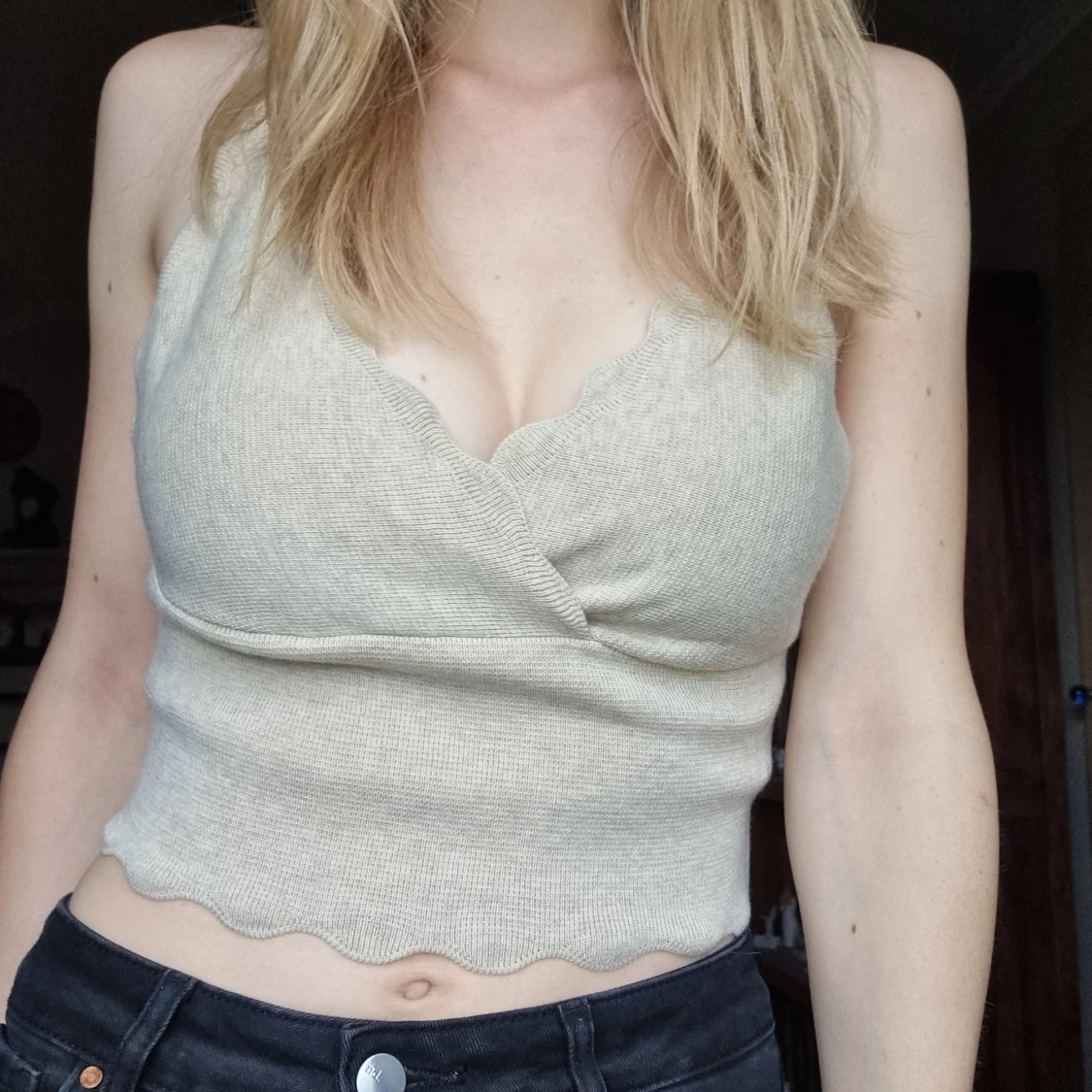 Beige topp - 90