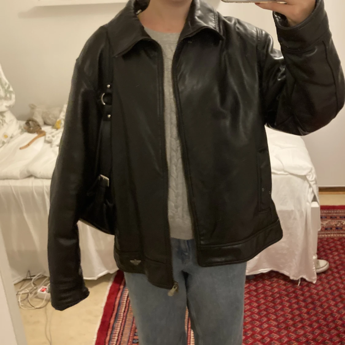 Läderjacka  - 90