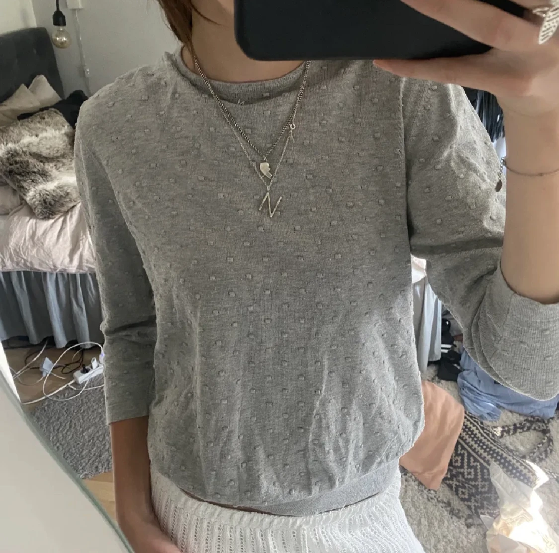 Trekvarts ärmad tröja