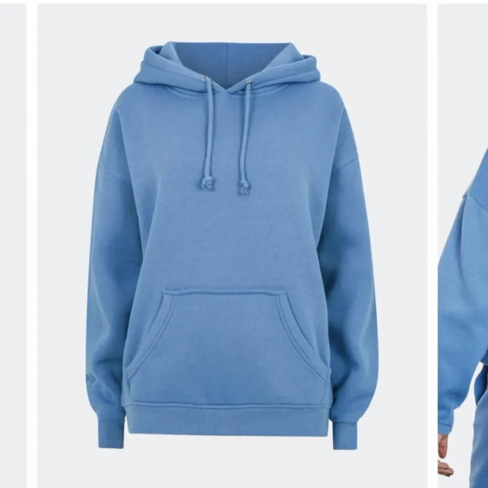 Blå hoodie från Bikbok 💙passar XS, S och M 🎀. Hoodies.