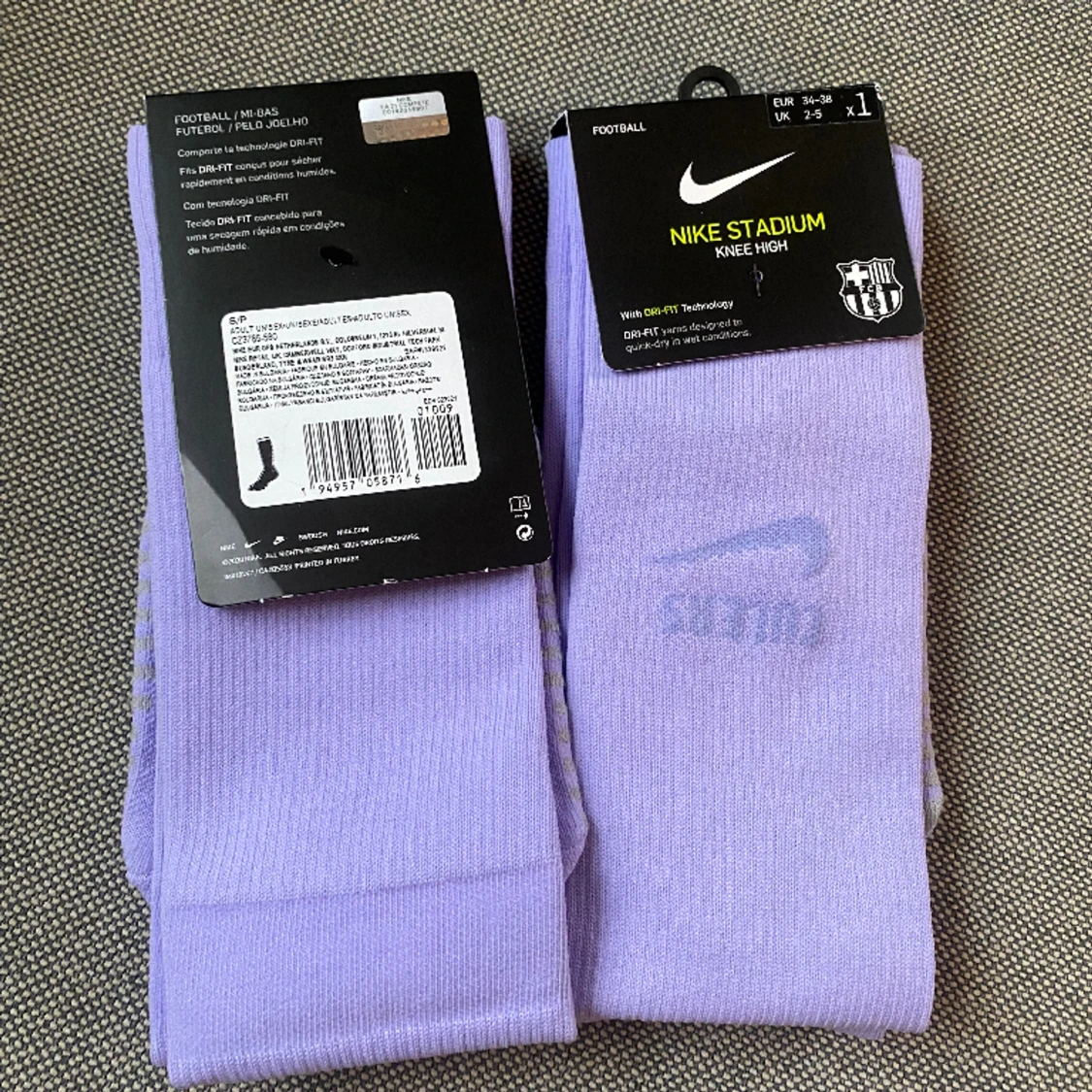 2 pack Nike stadium fotbollsstrumpor FC Barcelona - 90