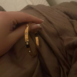 Guldigt armband - Jätte fint guldigt armband köpt från raglady i Helsingborg knappt använd!❤️det är rostfritt stål! Heter: FAY - CHUNKY CRYSTAL ARMRING ROSTFRITT STÅL