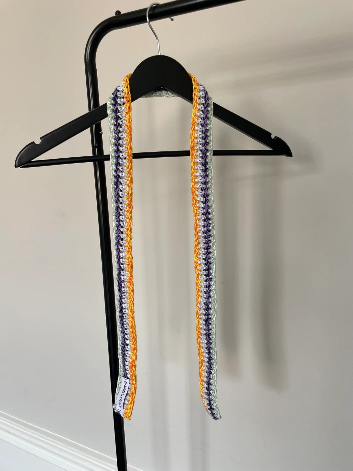 Virkad mini scarf - 90