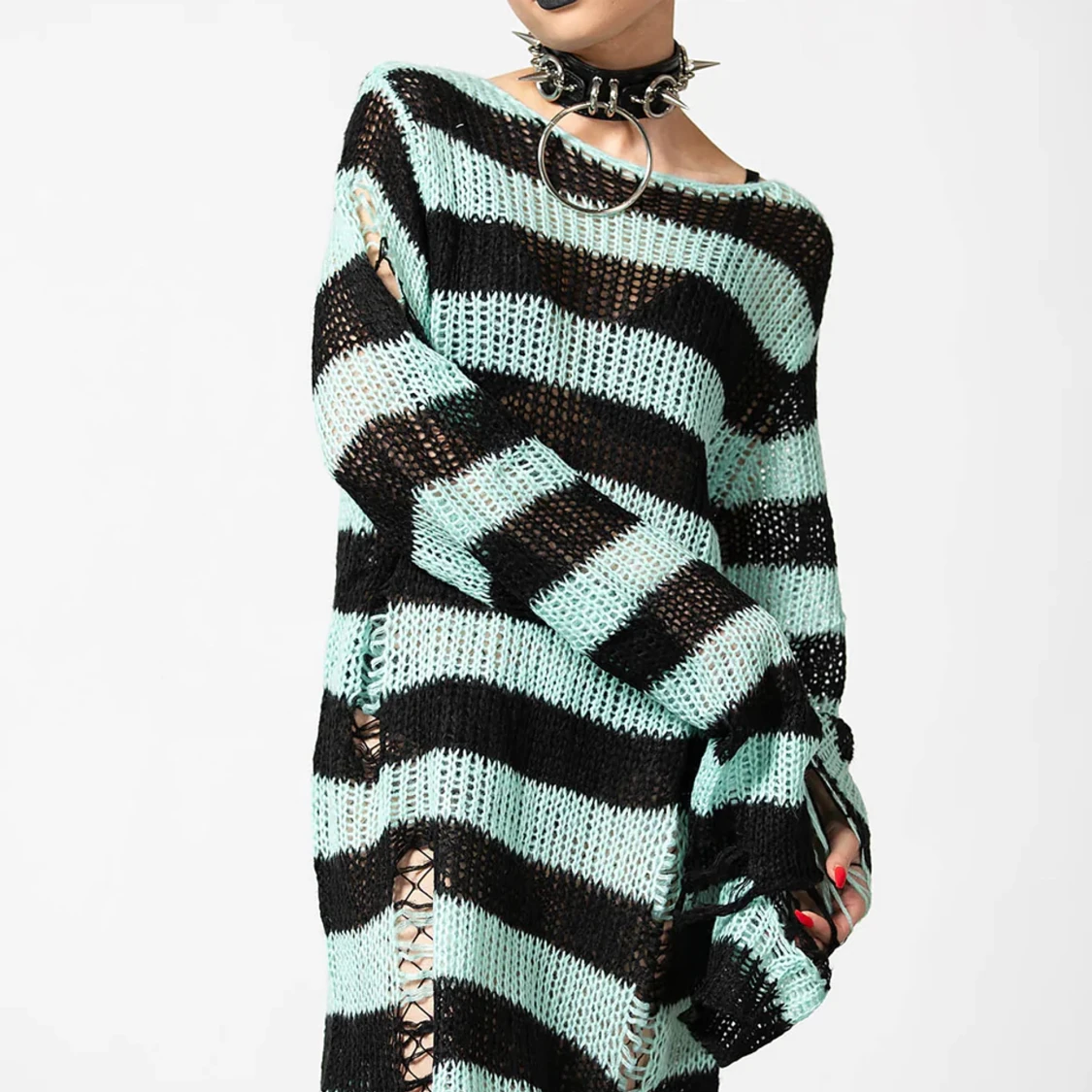 Killstar stickade tröja - 91