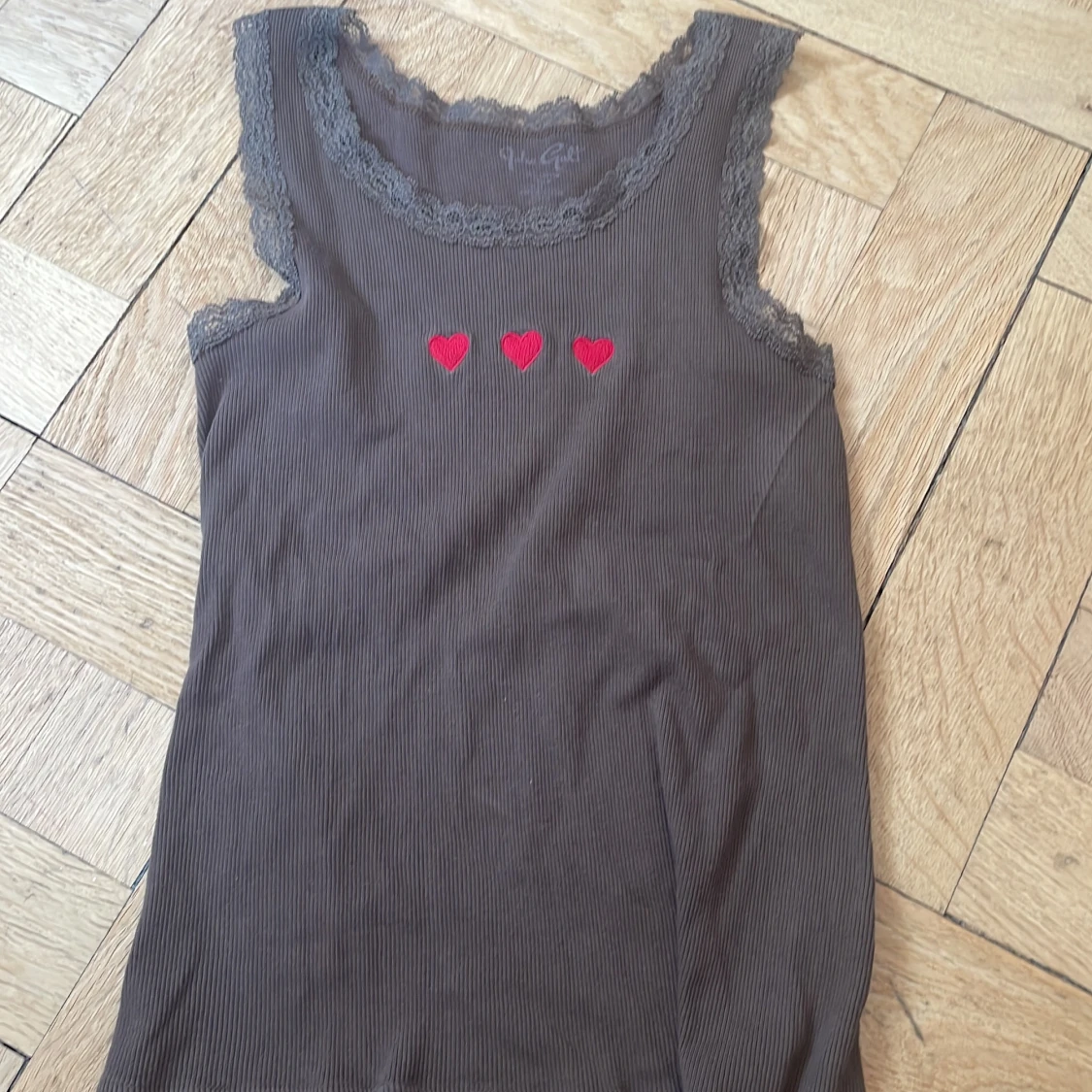 Brandy melville mini linne med hjärtan