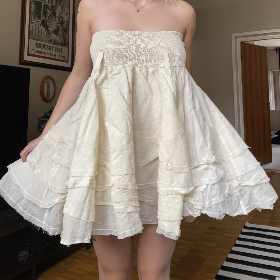 Vit kjol/klänning - 91