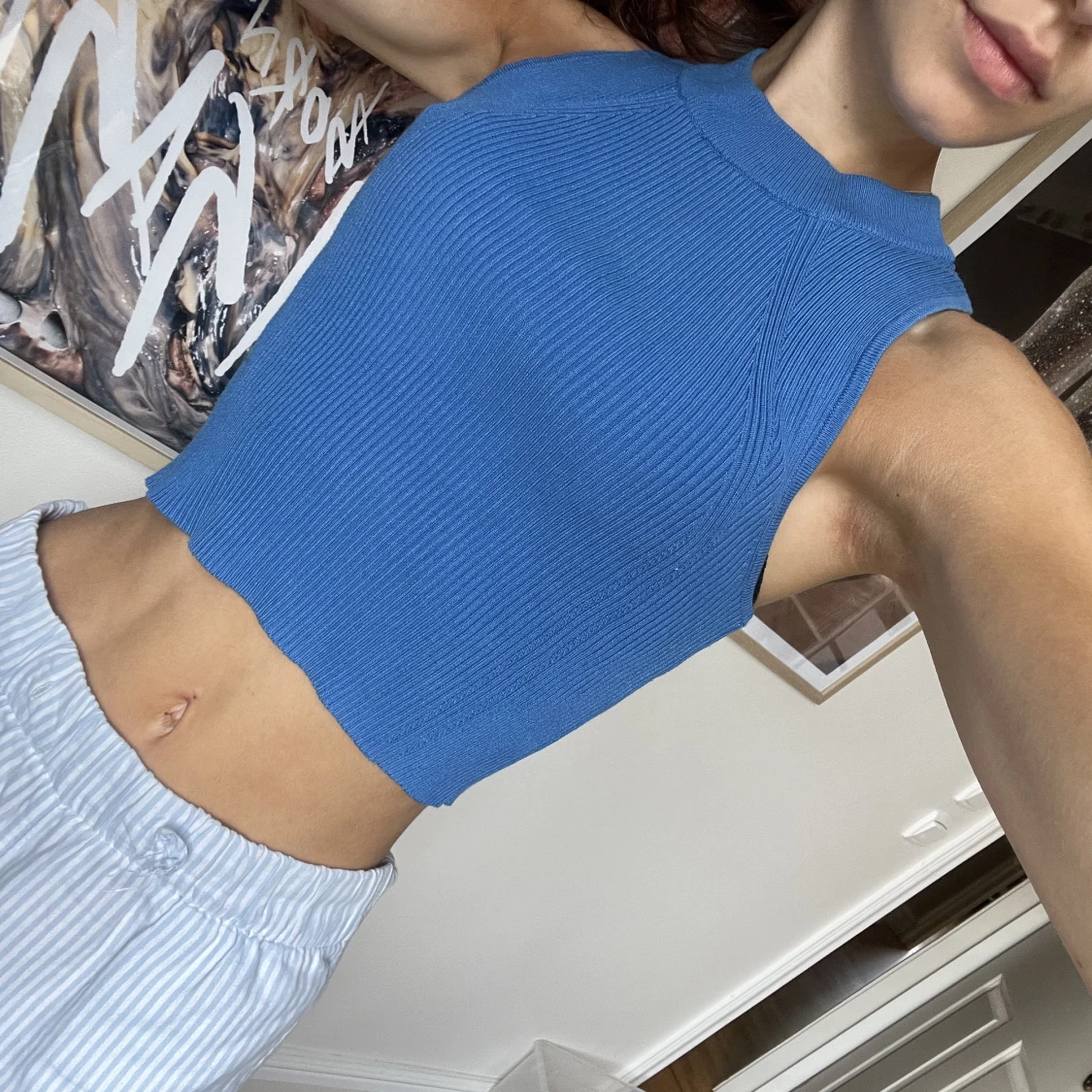 Blått mango linne🤩 - 91