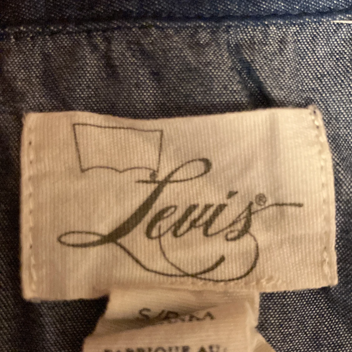 Mörkblå ”jeans”klänning  - 91