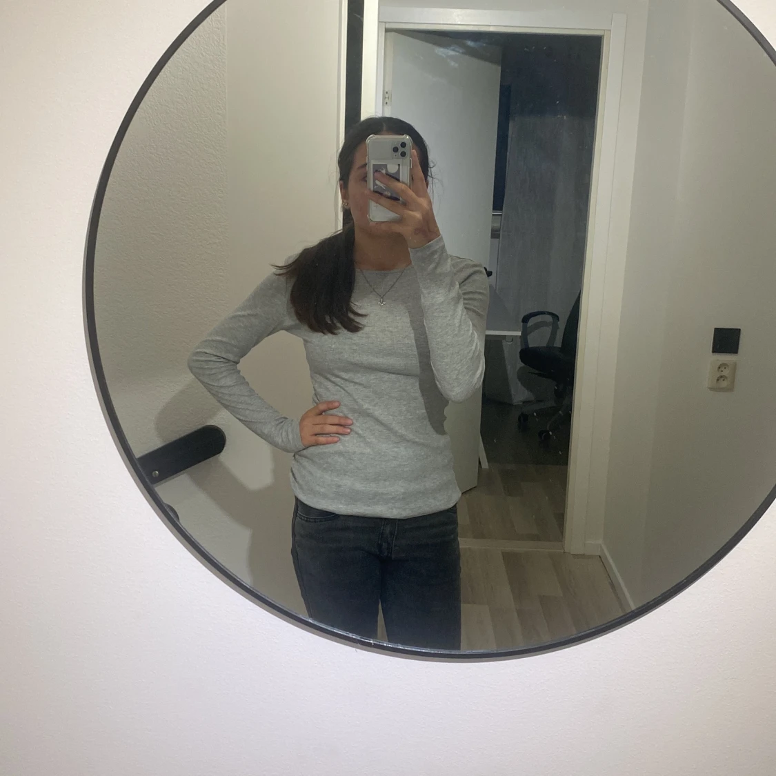 Randig Grå Tröja - 90