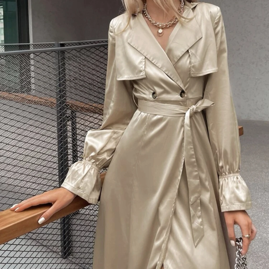 Elegant kappa - oanvänd med etikett - 90