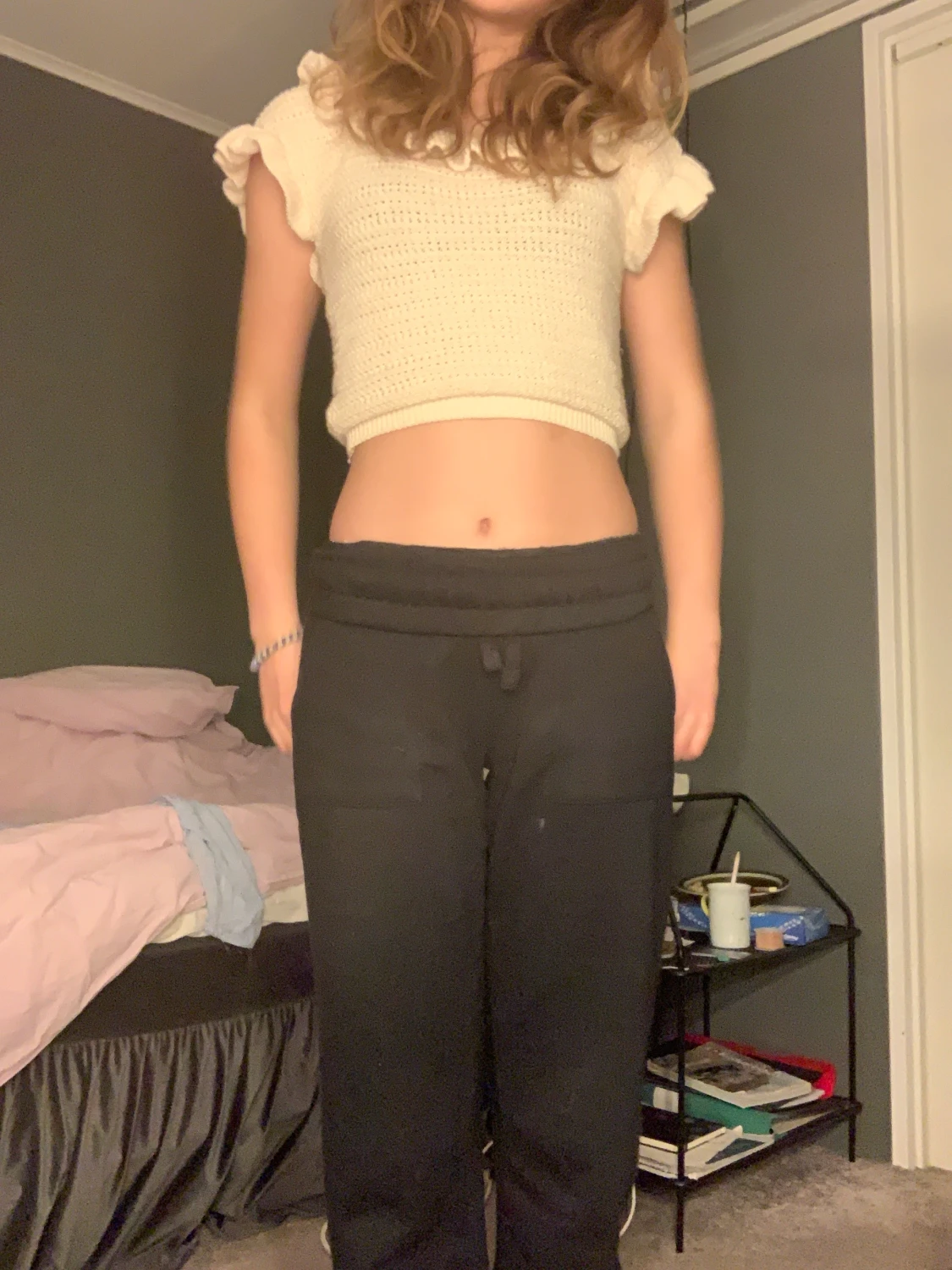 Stickad topp beige đ€đŻïž