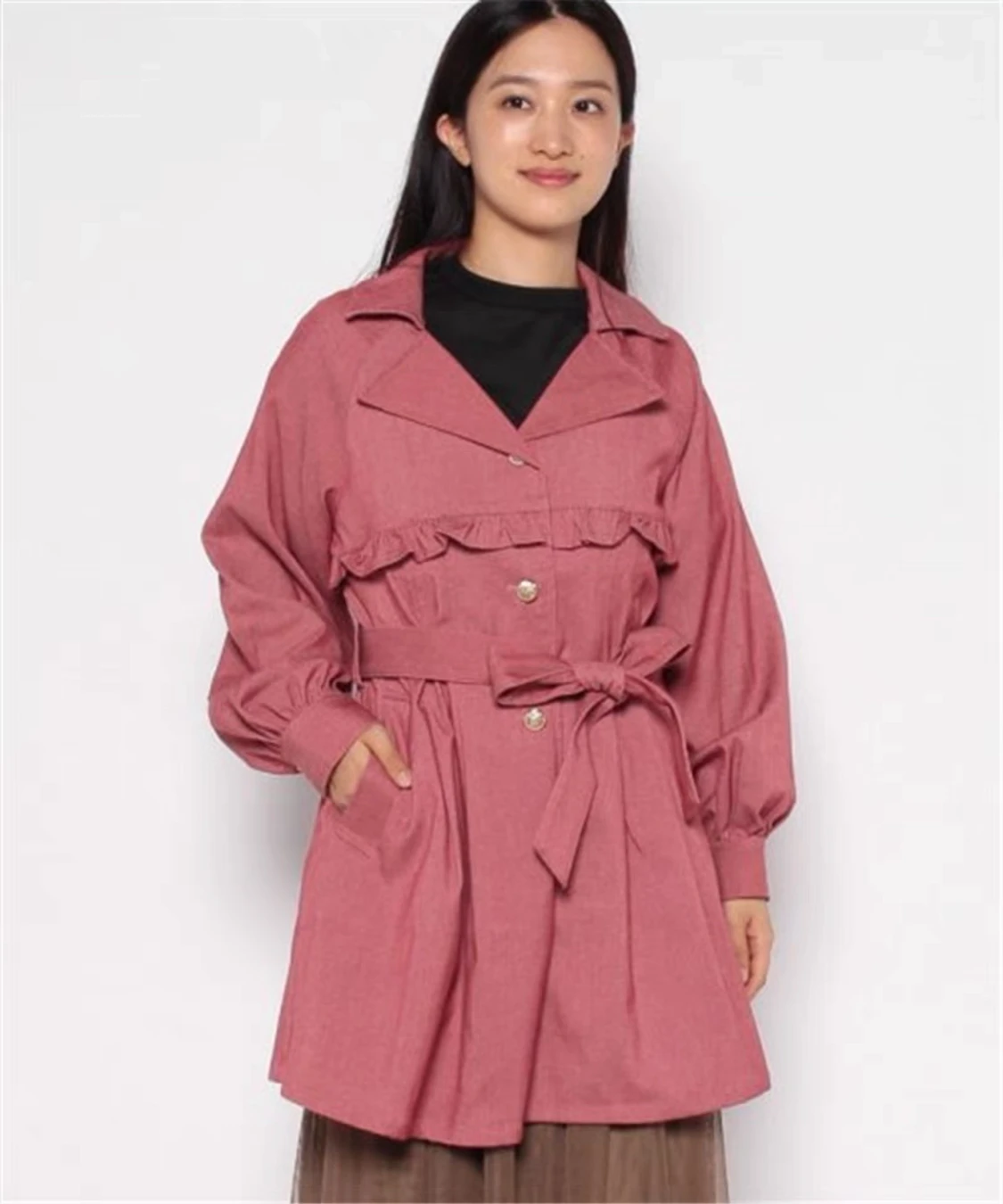 Axes Femme kappa, bohemisk kappa, romantisk röd kappa - 90