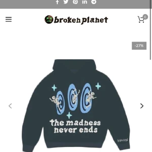 broken planet hoodie - Köpt för ett litet tag sedan, används inte mer.