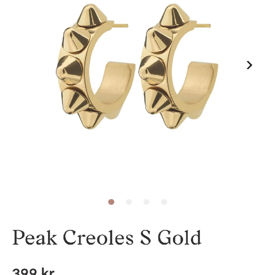 Guld Edblad örhängen 