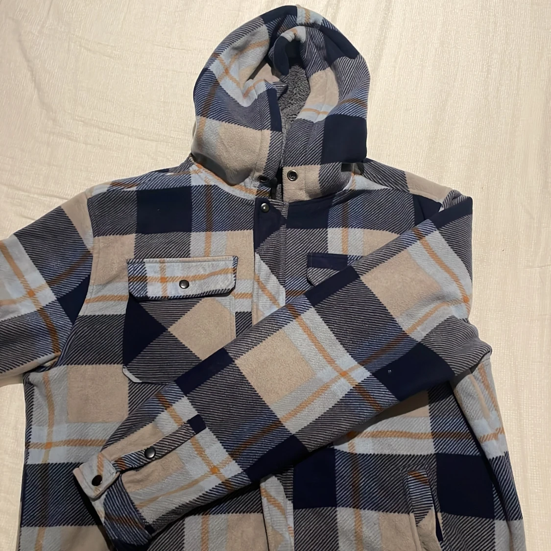 Bluewear flannel hoodie