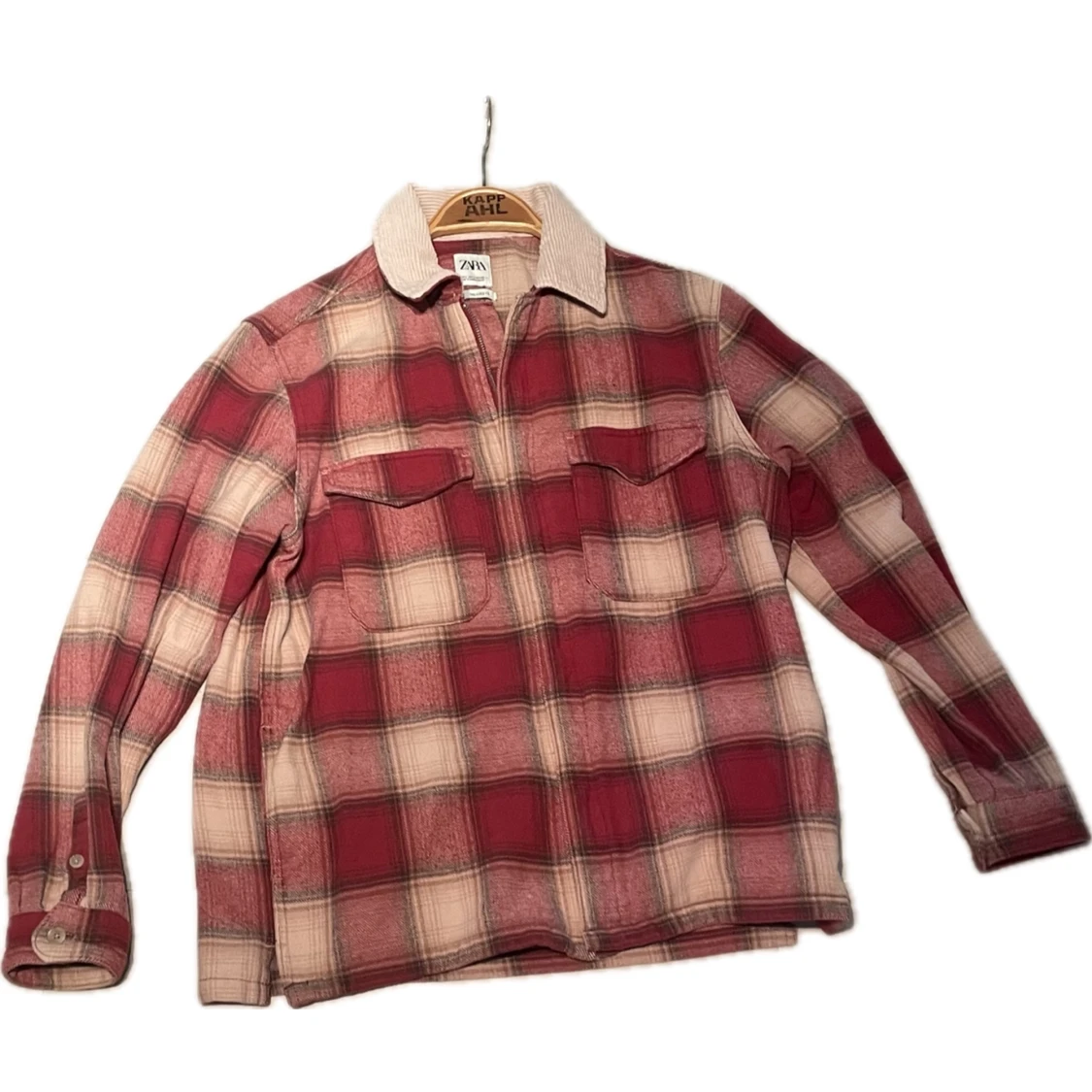 Röd Zara flanelljacka - 90