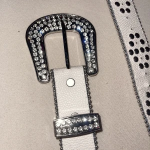 rhinestone bälte  - inte äkta bb eller tutte men slay ändå!   den har många hål så passar typ alla