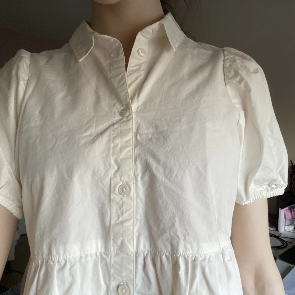 vit sommarklänning - 90